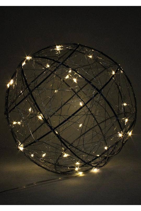 Large 120 LED Wire Ball Plug in Lights Warm White Perfect Holiday