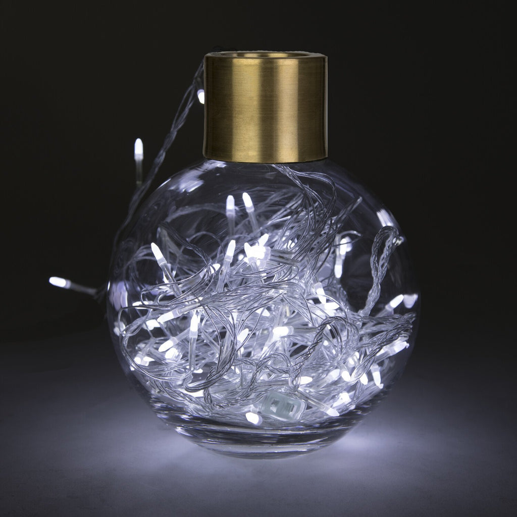 100 LED String Light with Connector - White