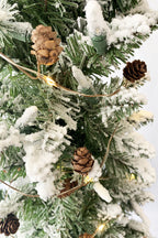 15 LED Pine Cone String Light Battery Operated - Warm White
