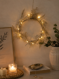 Gold Iridescent Glitter Fern Fairy Light 20 LED