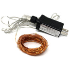 100 LED Copper Fairy Light Plug in OEM - Warm White