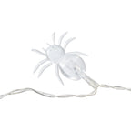 10 LED String Light Spider Battery Operated - White LED Purple Spider