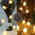 10 LED Soft Plastic Pine Cone Light Set - Warm White