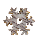10 LED Battery Operated String Light with Wooden Snowflake - Warm White