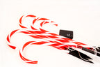 Candy Cane Outdoor Landscape Lights Battery Operated - 5 Pack