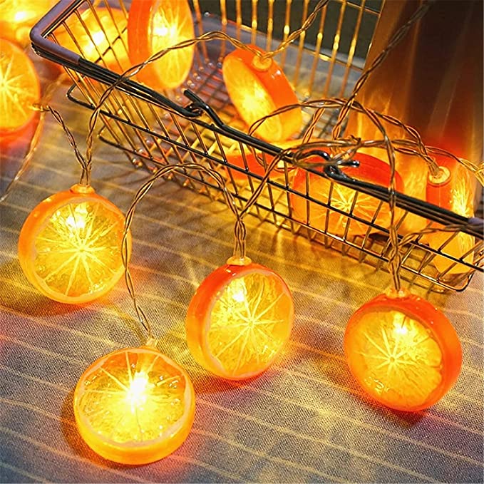 10 LED Battery Operated String Light with Orange - Warm White – Perfect ...