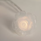 20 LED Lights Battery Operated with PVC Clear Rose - Warm White