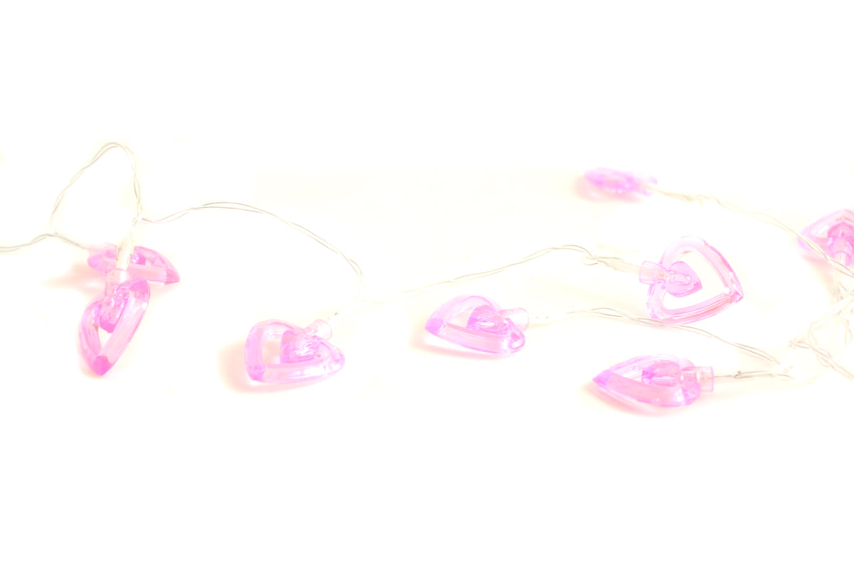 10 LED Heart String Lights Valentine's Day