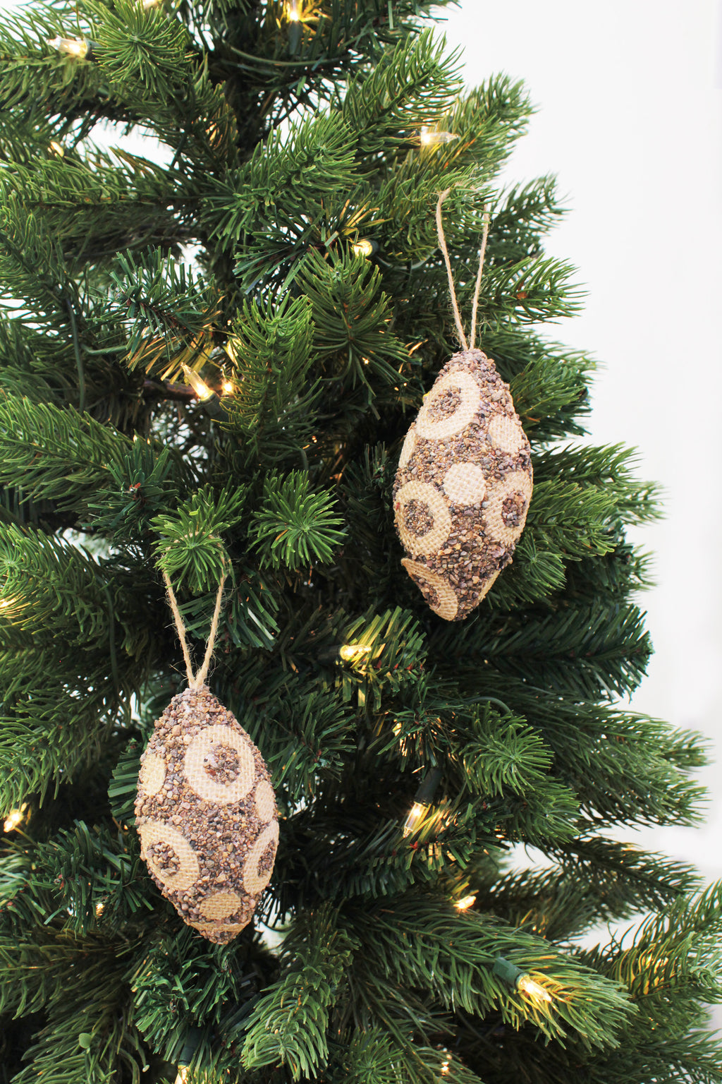 110 CM Polka Dots Olive Ornaments - Brown (3 PCS)
