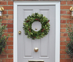 24" Unlit Jasper Mixed Pine Wreath with Pine Cones & Red Berry Clusters