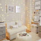 300 LED Super Bright Curtain Lights, Warm White