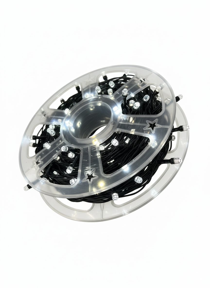 300 LED String Light Super Bright Roll - White