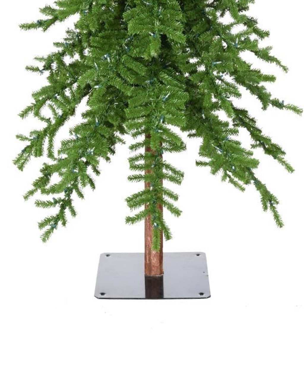 Grinch Green Christmas Tree on stand close up