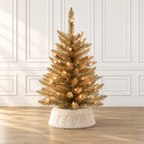 2' Prelit Tabletop Christmas Tree - Champagne