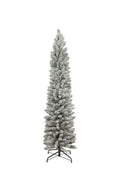 6.5 ft Pencil Snow Flock Tree