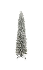 6.5 ft Pencil Snow Flock Tree