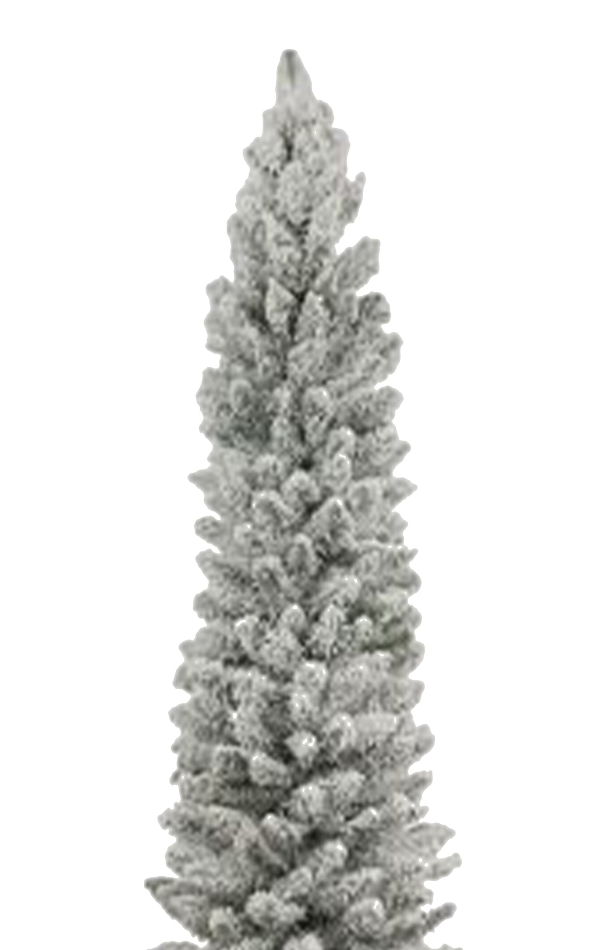 6.5 ft Pencil Snow Flock Tree
