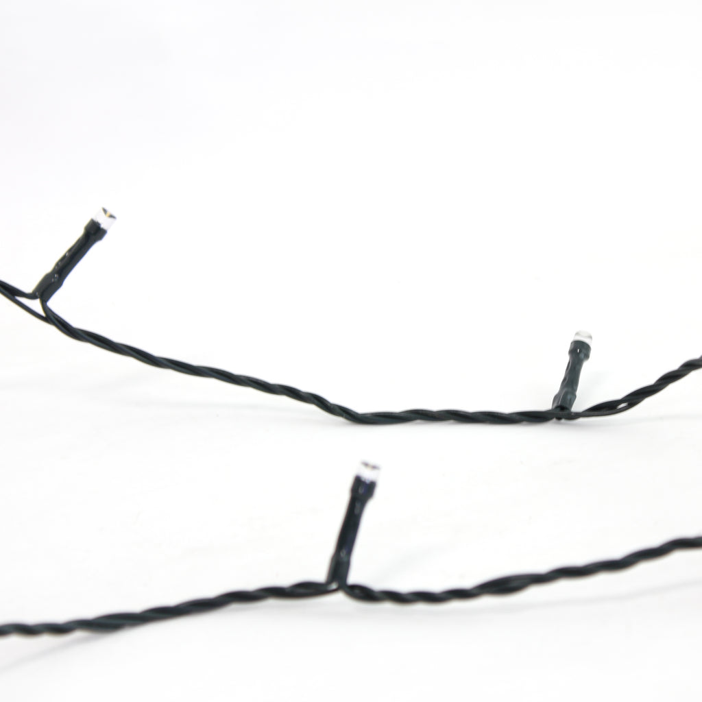 400 LED Solar Power Indoor Outdoor Waterproof String Lights Flashing Mode Green Wire - Long Hours - Warm White