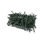 100 LED Green Wire String Light with connector - White