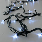 100 LED Green Wire Waterproof String Lights – White