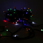 100 LED String Lights Waterproof Outdoor Flashing - Multicolor