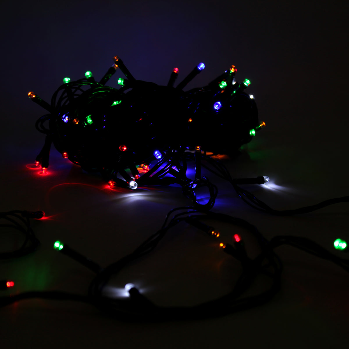 100 LED String Lights Waterproof Outdoor Flashing - Multicolor