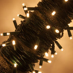 100 LED String Lights Waterproof Outdoor Flashing - Warm White