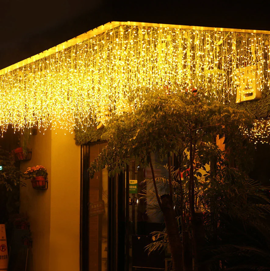 96 LED Super Bright Icicle Lights - Warm White