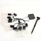 Perfect Holiday 10 LED Solar Power Indoor Outdoor Waterproof String Light, Multicolor