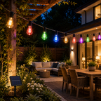 Perfect Holiday 10 LED Solar Power Indoor Outdoor Waterproof String Light, Multicolor