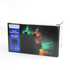 Perfect Holiday 10 LED Solar Power Indoor Outdoor Waterproof String Light, Multicolor