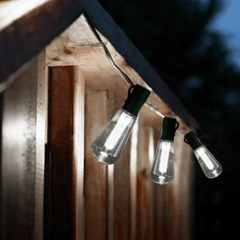 10 LED SOLAR Power Indoor Outdoor Waterproof String Light, White