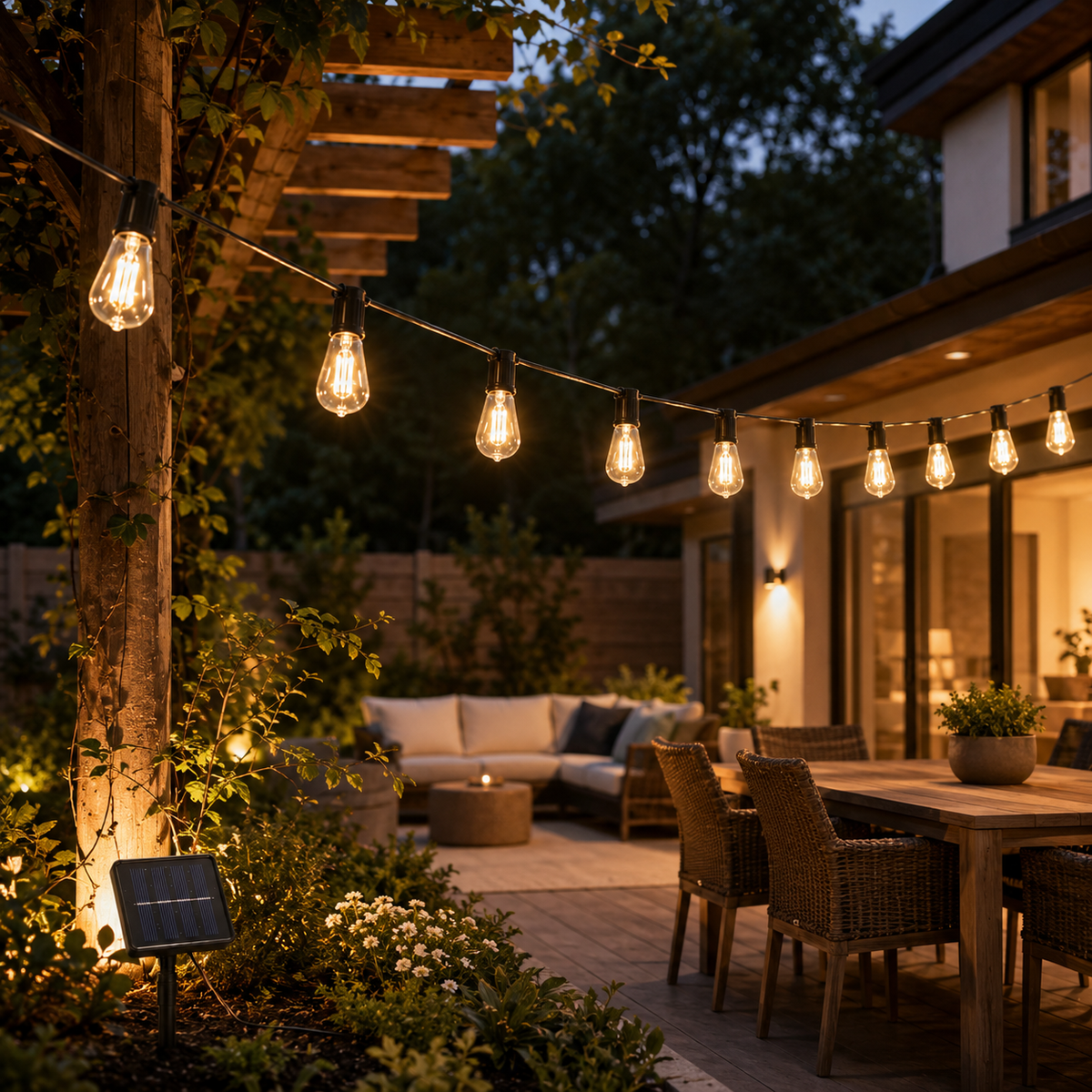 10 LED SOLAR String Light, Indoor Outdoor Waterproof, Warm White