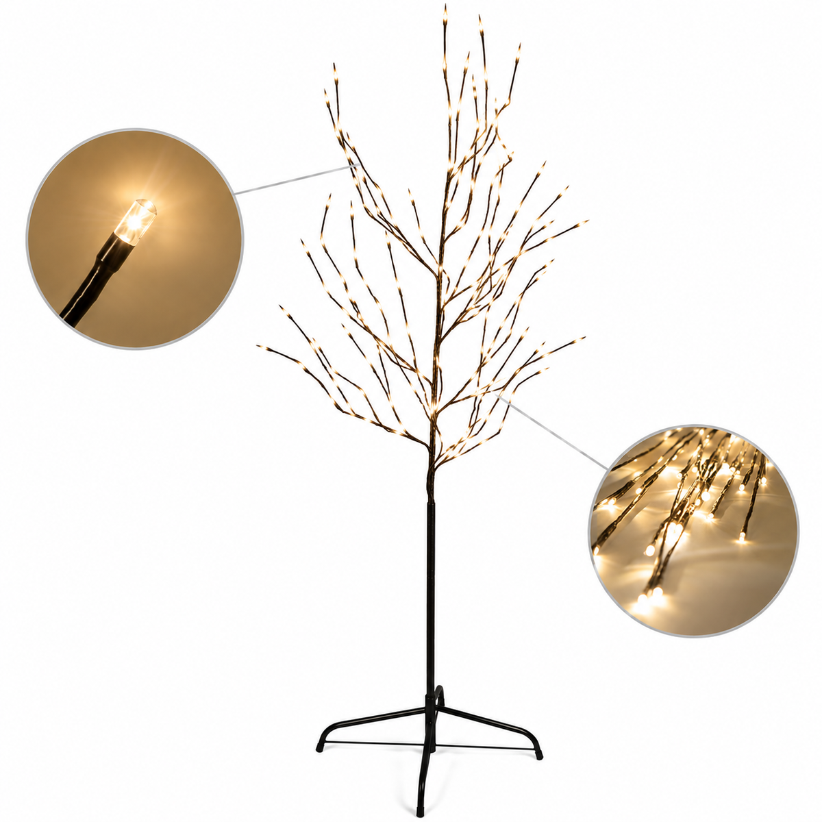 7ft 180L Tree Light, Warm White