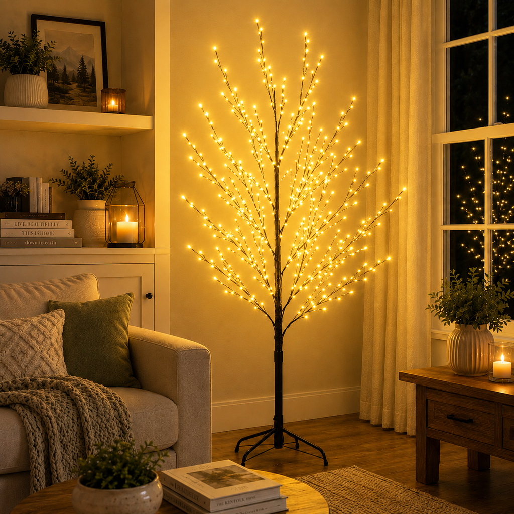 6ft 150L Tree Light, Yellow