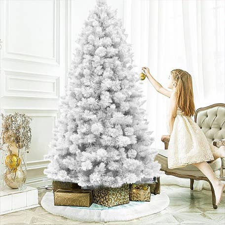 4ft PVC Pine Snow Flocked