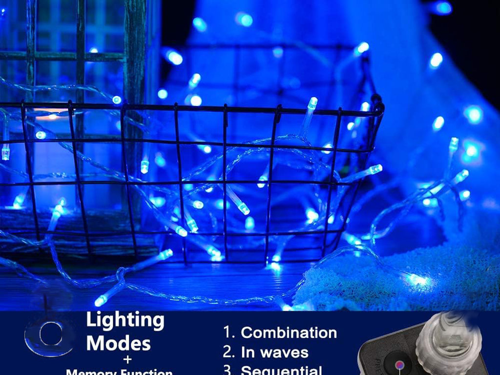 100 LED 32ft Super Bright String Lights – Blue