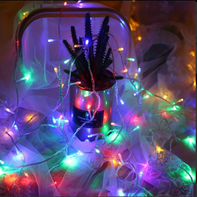 100 LED Super Bright String Lights, Multicolor