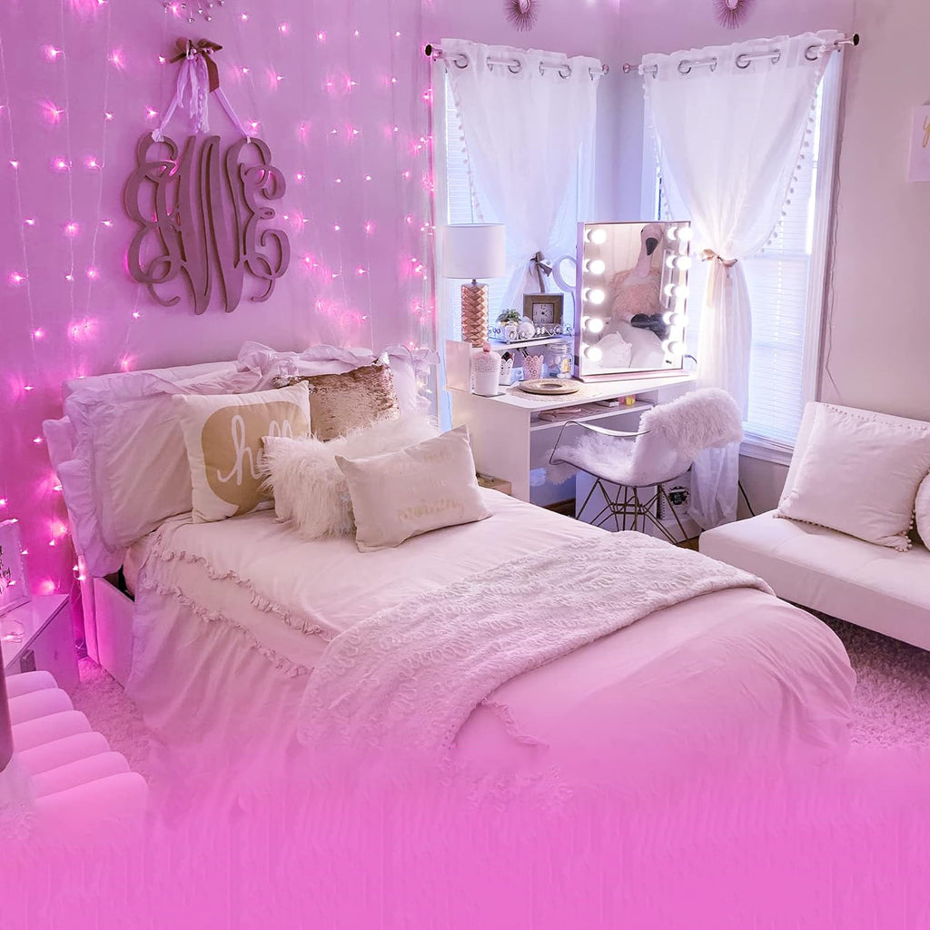 100 LED Super Bright String Lights, Pink