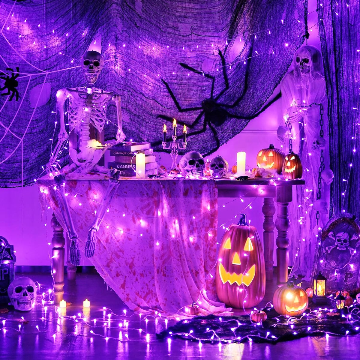 100 LED Super Bright String Lights, Purple