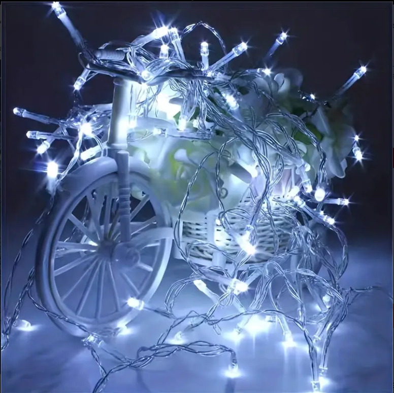 100 LED Super Bright String Lights, White