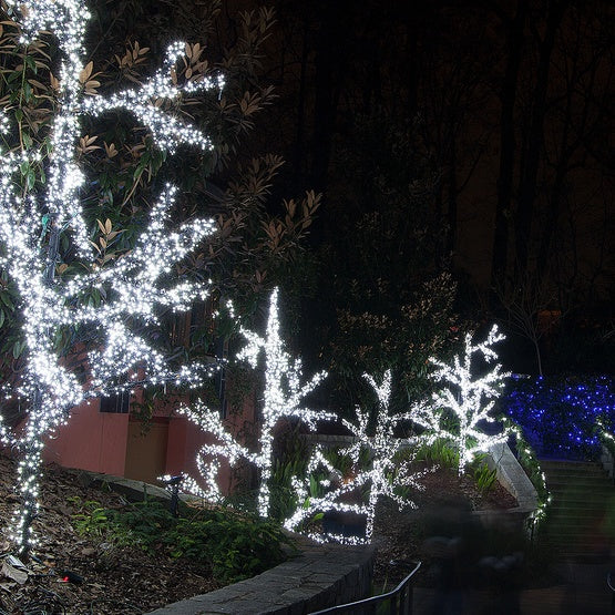 100 LED String Lights Waterproof Outdoor Flashing - White