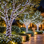 100 LED String Lights Waterproof Outdoor Flashing - White