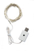 Home Decor 100 LED USB Plug In Silver Copper Fairy Light in White