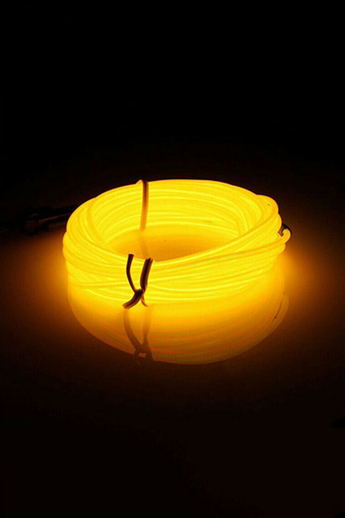 Warm Yellow 6' Neon String Light - Battery Operated