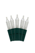 Cool White 70 LED Indoor/Outdoor Crosshatch Pointed Tip Green Cable Christmas String Lights
