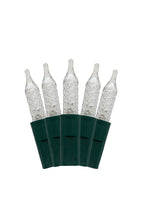 Cool White 70 LED Indoor/Outdoor Crosshatch Pointed Tip Green Cable Christmas String Lights