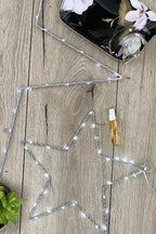 Home Decor Lighted Star Frame - Battery Operated