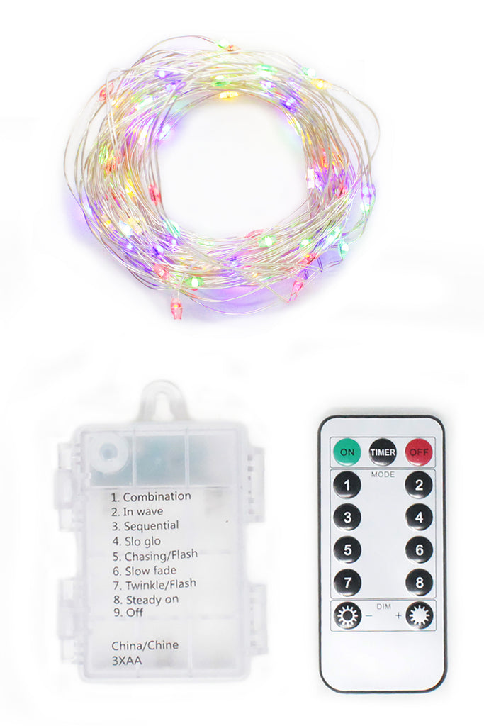 100 LED String Light Battery Operated w/ Remote