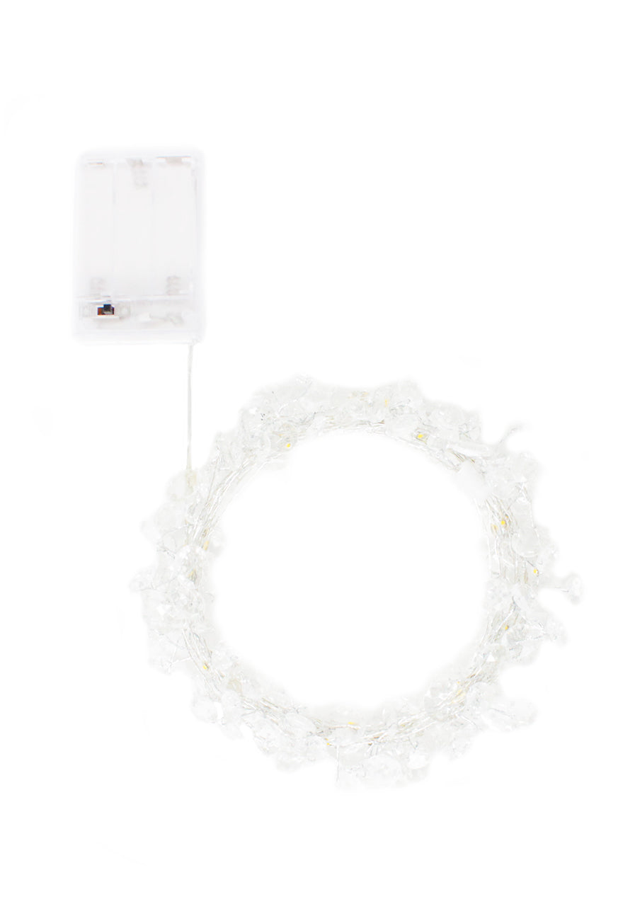 Switch Control Crystal Gem Stone Fairy String Lights 40 LED